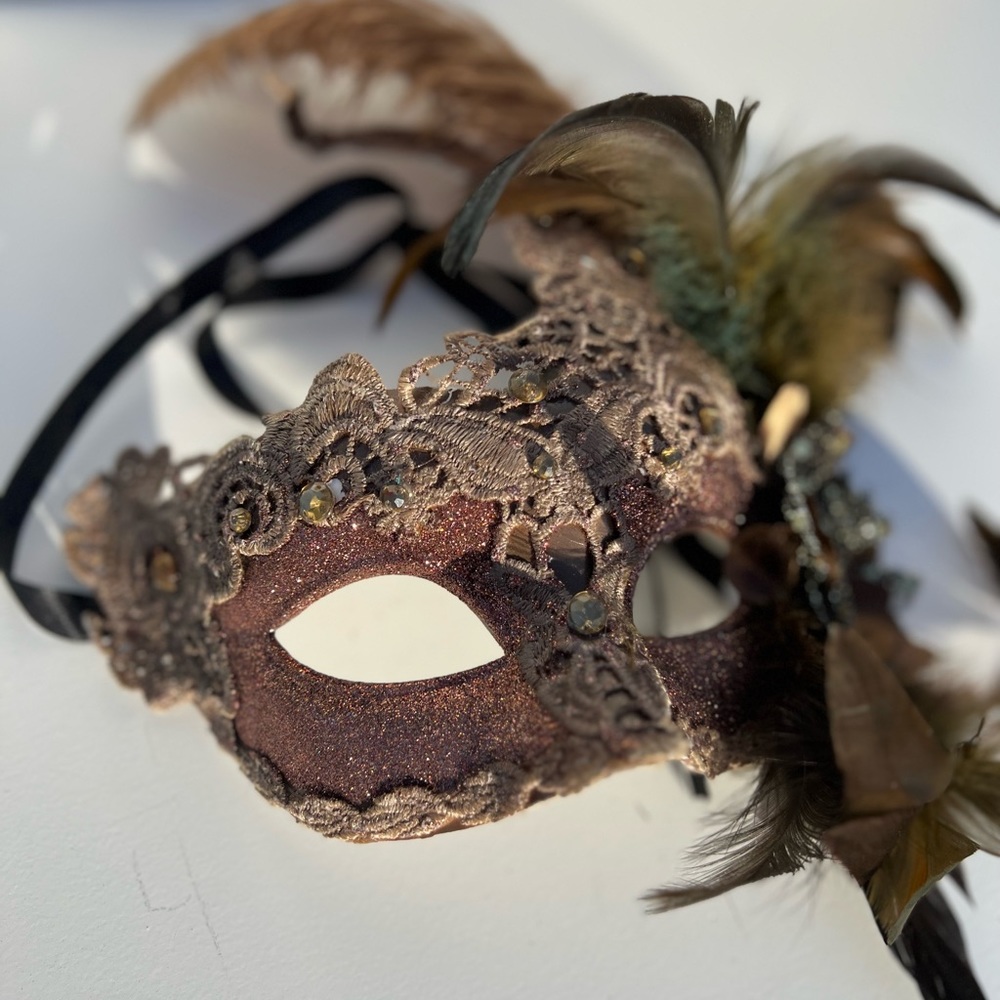Handmade Mardi Gras/ masquerade mask